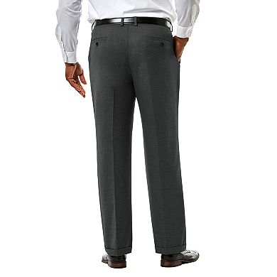 Big & Tall J.M. Haggar Premium Classic-Fit Sharkskin Stretch Pleated Suit Pants