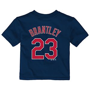 Baby Majestic Cleveland Indians Michael Brantley Name and Number Tee
