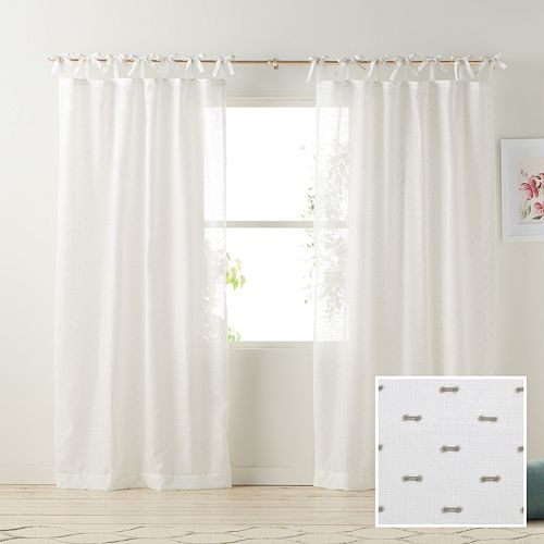 LC Lauren Conrad 1-Panel Gabby Sheer Window Curtain