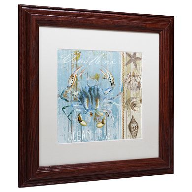 Trademark Fine Art Blue Crab II Framed Wall Art