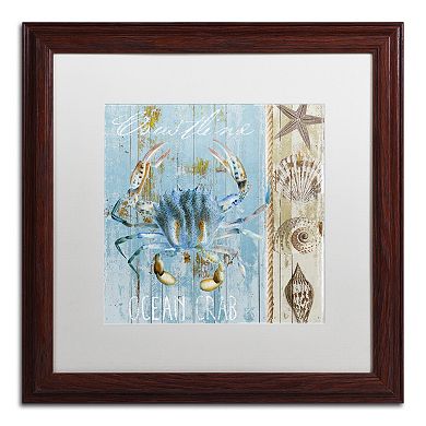 Trademark Fine Art Blue Crab II Framed Wall Art