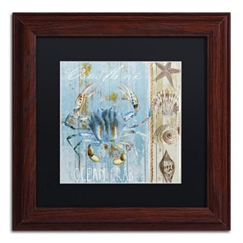 Trademark Fine Art Blue Crab II Framed Wall Art