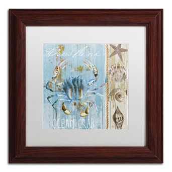 Trademark Fine Art Blue Crab II Framed Wall Art