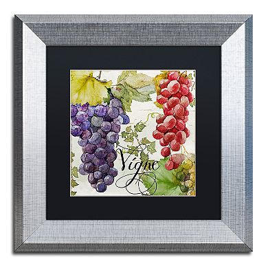 Trademark Fine Art Wines Of Paris I Silver Finish Framed Wall Art