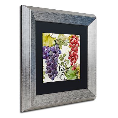 Trademark Fine Art Wines Of Paris I Silver Finish Framed Wall Art