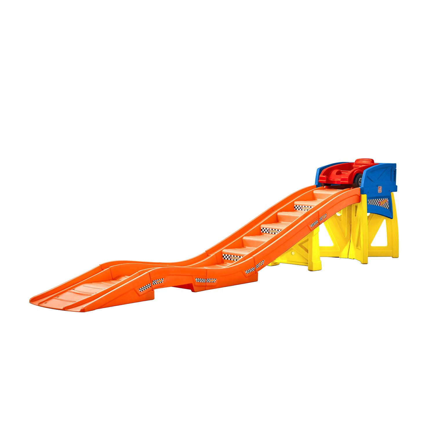 children's roller coaster slide and car