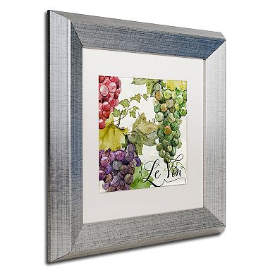 Trademark Fine Art Wines Of Paris II Silver Finish Framed Wall Art
