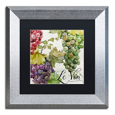 Trademark Fine Art Wines Of Paris II Silver Finish Framed Wall Art