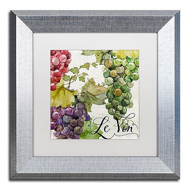 Trademark Fine Art Wines Of Paris II Silver Finish Framed Wall Art