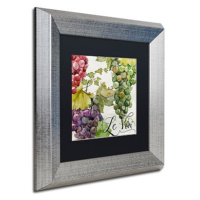 Trademark Fine Art Wines Of Paris II Silver Finish Framed Wall Art