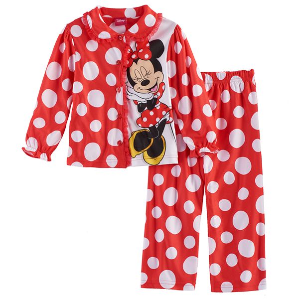 Disney's Minnie Mouse Toddler Girl 2-pc. Top & Pants Pajama Set