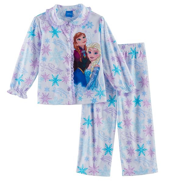 Disney S Frozen Elsa Anna Toddler Girl 2 Pc Top Pants Pajama Set