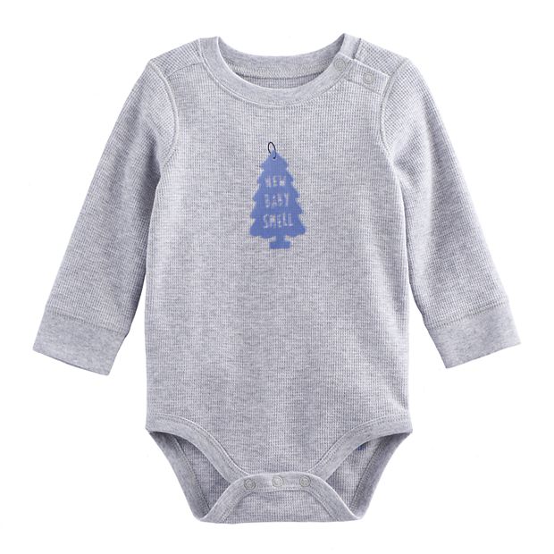 Baby Boy Jumping Beans® Graphic Shoulder Snap Thermal Bodysuit
