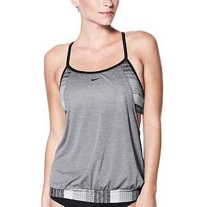 Women's Nike Layered Racerback Sport Tankini Top