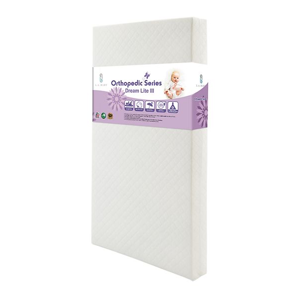 LA Baby Dream Lite III Crib Mattress with Seamless Edge