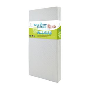 LA Baby Baby's Natural Slumber III 2-in-1 Crib Mattress with Cool Gel Memory Foam & Seamless Edge