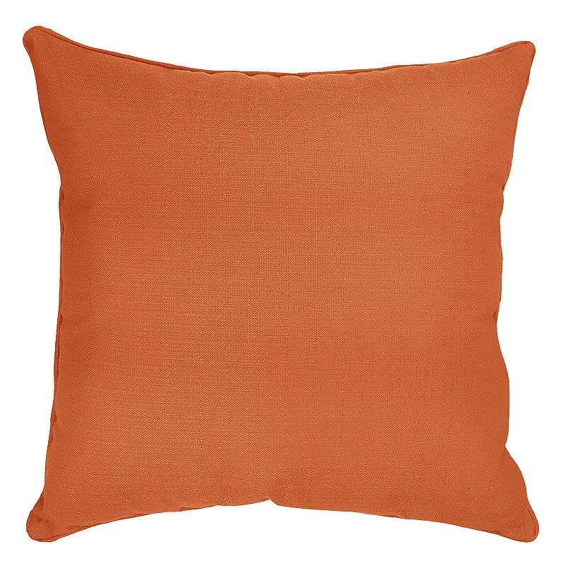HFI Dynasty Solid Throw Pillow, Orange, 26X26