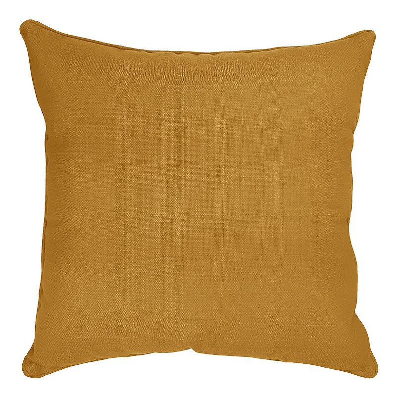 HFI Dynasty Solid Throw Pillow, Yellow, 26X26