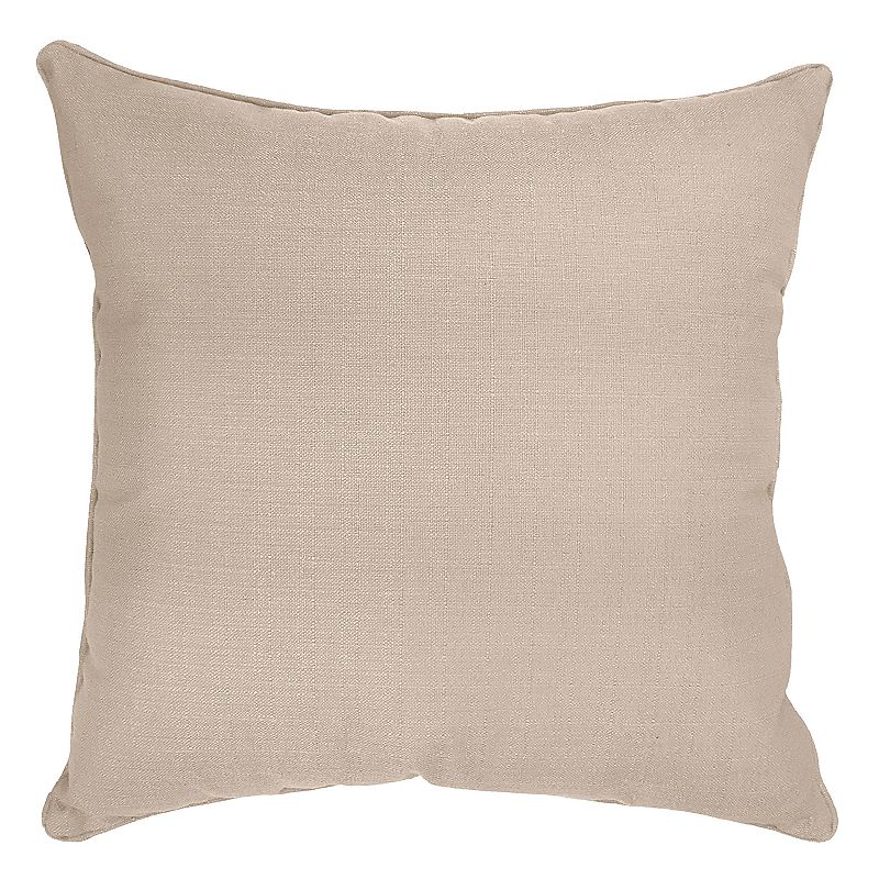 HFI Dynasty Solid Throw Pillow, Beig/Green, 26X26