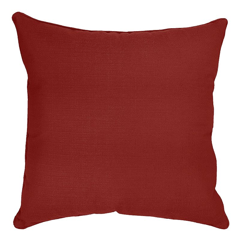 HFI Dynasty Solid Throw Pillow, Red, 26X26