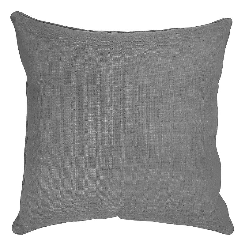 HFI Dynasty Solid Throw Pillow, Grey, 26X26