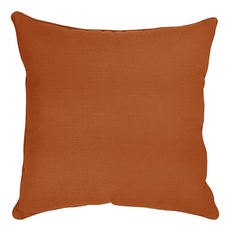 HFI Dynasty Solid Throw Pillow, Orange, 26X26