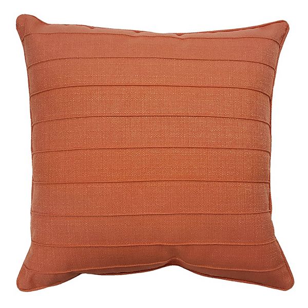 Home Fashions International Dynasty Pintuck Throw Pillow - Apricot