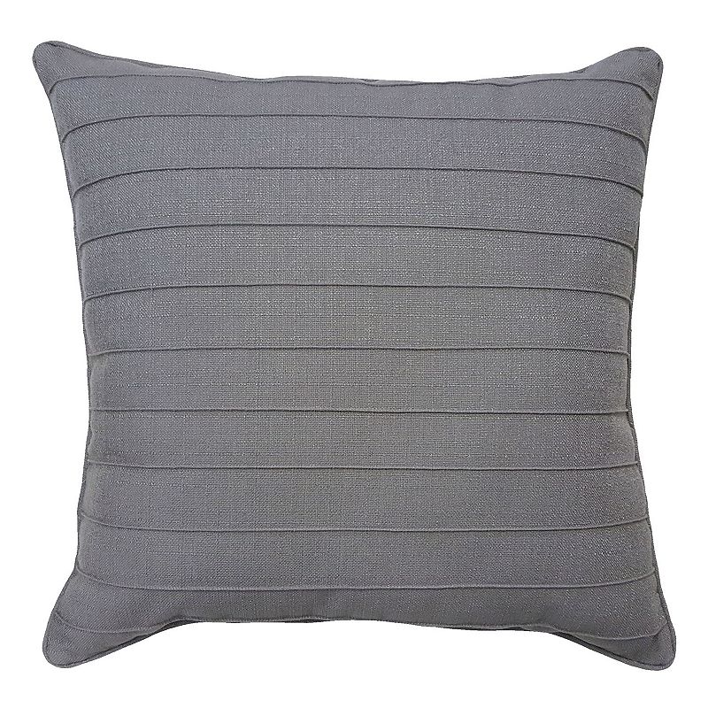 HFI Dynasty Pintuck Throw Pillow, Grey, 20X20