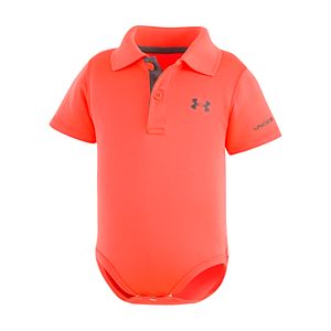 Baby Boy Under Armour Logo Polo Bodysuit