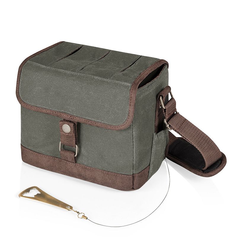Picnic Time Beer Caddy Cooler Tote, Green