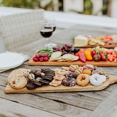 Picnic Time Artisan Acacia Wood Serving Plank