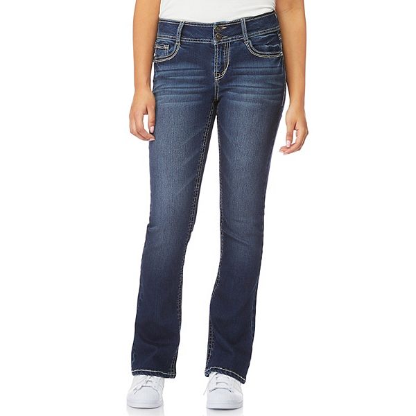 WallFlower Plus Size Luscious Curvy Basic Bootcut Jeans in Katy Size:22 Plus Short 