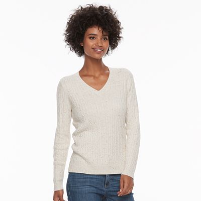 Women s Croft Barrow Cable Knit Sweater