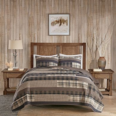 Woolrich 3-piece Winter Plains Plaid Quilt Set