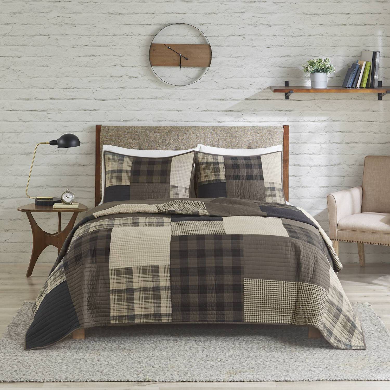Woolrich 3 Piece Winter Hills Plaid Quilt Set