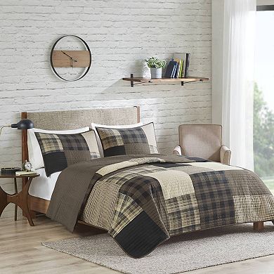 Woolrich 3-piece Winter Hills Plaid Quilt Set