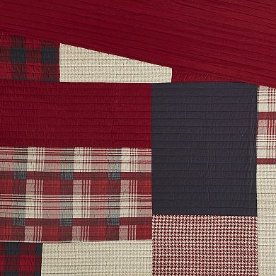 Woolrich 3-piece Sunset Oversized Plaid Quilt Set with Shams