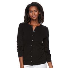 Womens Black Cardigan Sweaters - Tops, Clothing | Kohl's