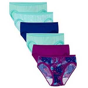 Girls 6-16 Fruit of the Loom 6-pk. Microfiber Bikini Panties