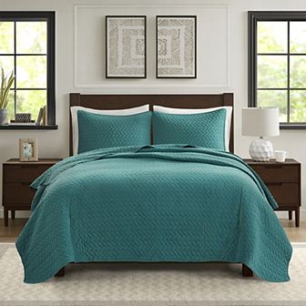 Madison Park Velvet Touch 3 pc Quilt Set with Shams