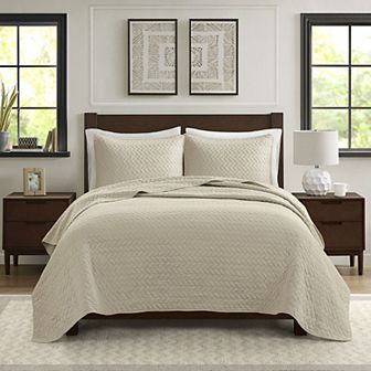 Madison Park Velvet Touch 3 pc Quilt Set with Shams