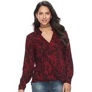 Women's Rock & Republic®  Print Drape High-Low Top