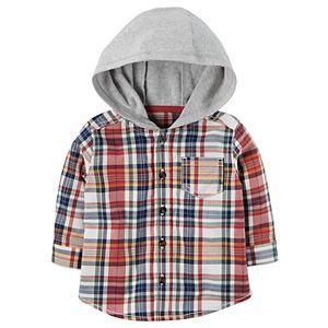 Baby Boy Carter's Hooded Flannel Shirt