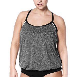 Plus Size Nike Layered Sport Tankini Top
