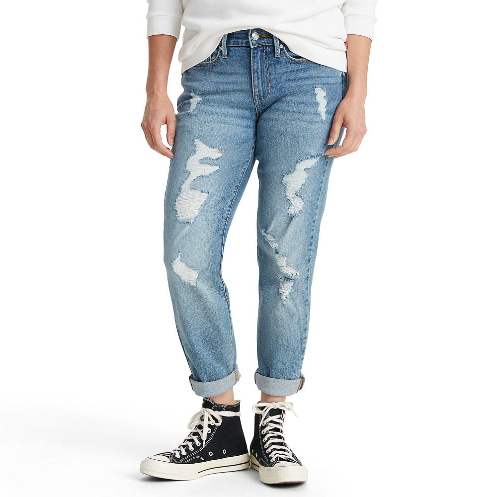 Juniors DENIZEN from Levi s Ripped Boyfriend Jeans