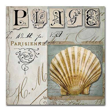 Trademark Fine Art Beach Book I Canvas Wall Art