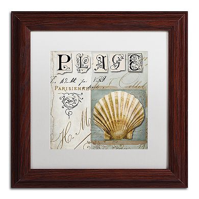 Trademark Fine Art Beach Book I Framed Wall Art