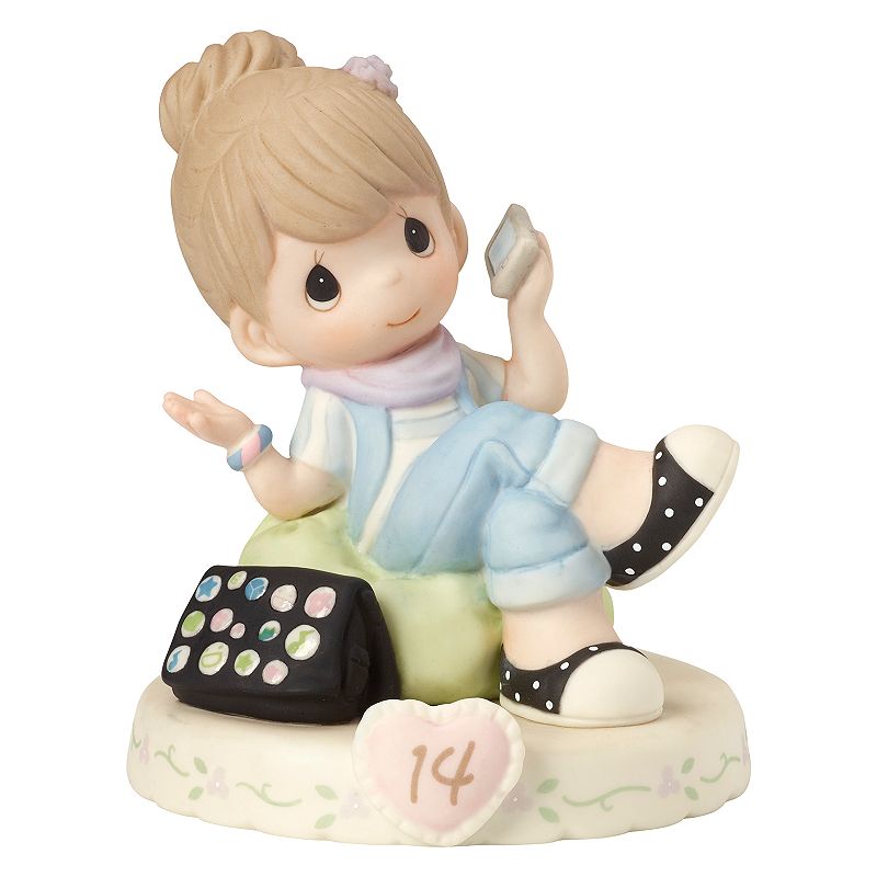 Precious Moments Growing In Grace Age 14 Girl Figurine, Brown