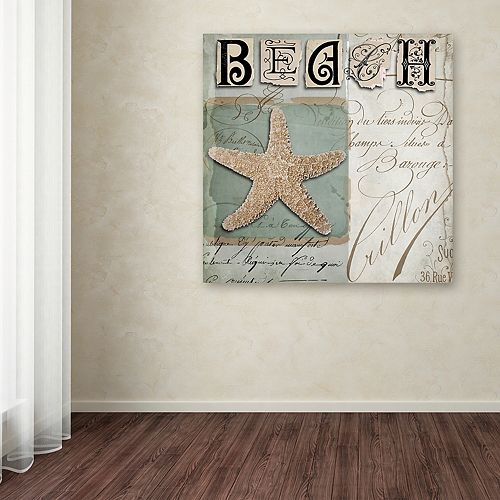Trademark Fine Art Beach Book II Canvas Wall Art