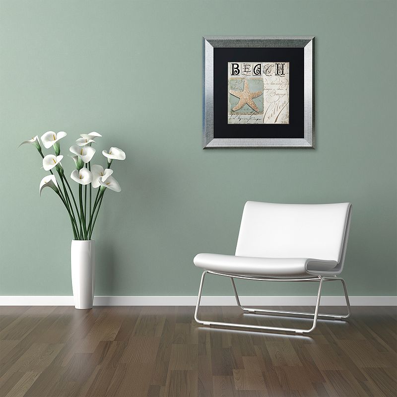 84252156 Trademark Fine Art Beach Book II Silver Finish Fra sku 84252156